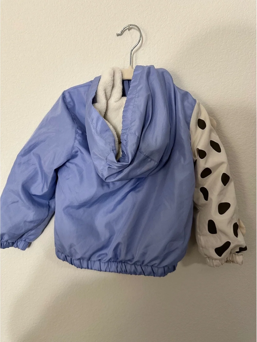 Pink Platinum Toddler 3T Blue and Cream Animal Print Hooded Jacket